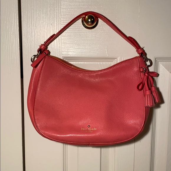 kate spade Handbags - Kate Spade coral leather shoulder bag